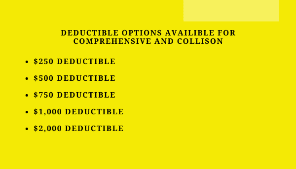 options for deductibles 